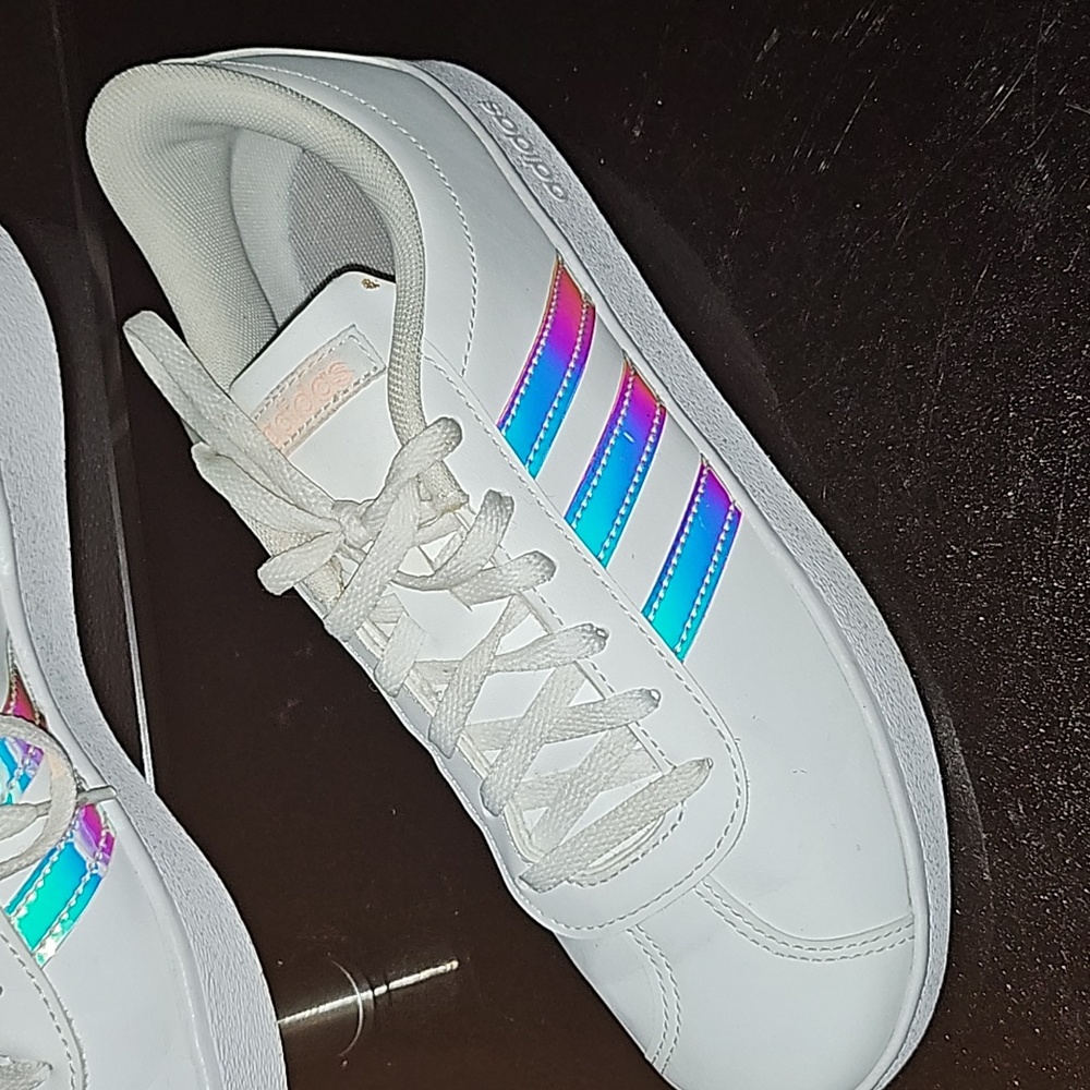 Adidas white Grand Court sneakers youth size 6 - Picture 5 of 11